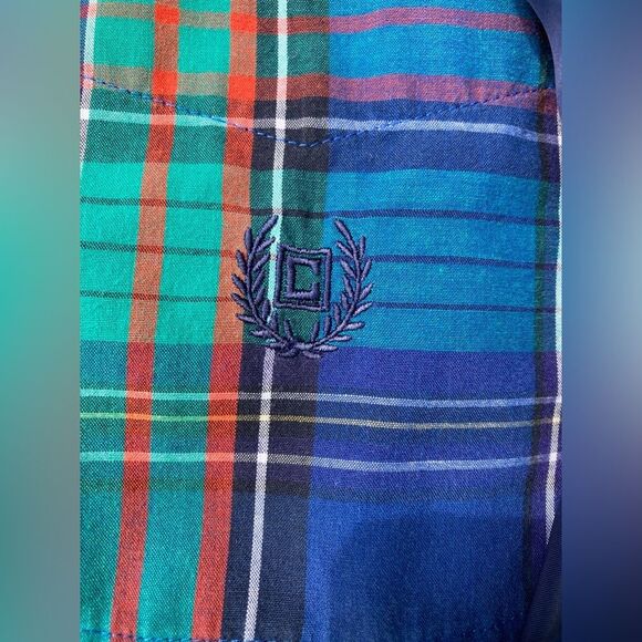 Men’s Chaps Ralph Lauren L/XL Button Up Plaid Shirt and Puffer Vest Combo - Picture 5 of 8